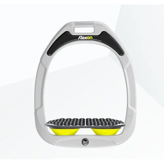 Étriers Endurance Blanc/Gris/Jaune Flex-On Green Composite