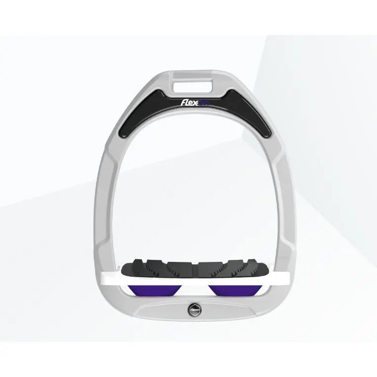 Schrägsteigbügel Grip Weiß/Weiß/Violett Flex-On Green Composite