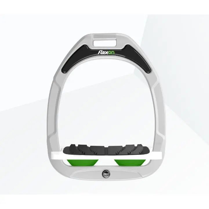Schrägsteigbügel Grip Weiß/Weiß/Grün Flex-On Green Composite