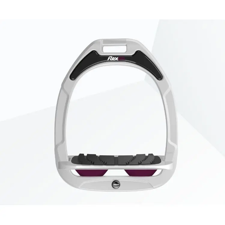 Schrägsteigbügel Grip Weiß/Grau/Plum Flex-On Green Composite