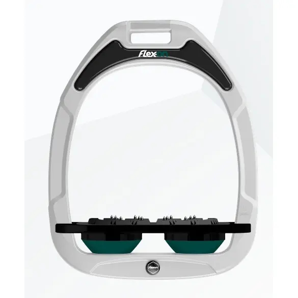 Étriers Incliné Grip Blanc/Noir/Vert Flex-On Green Composite