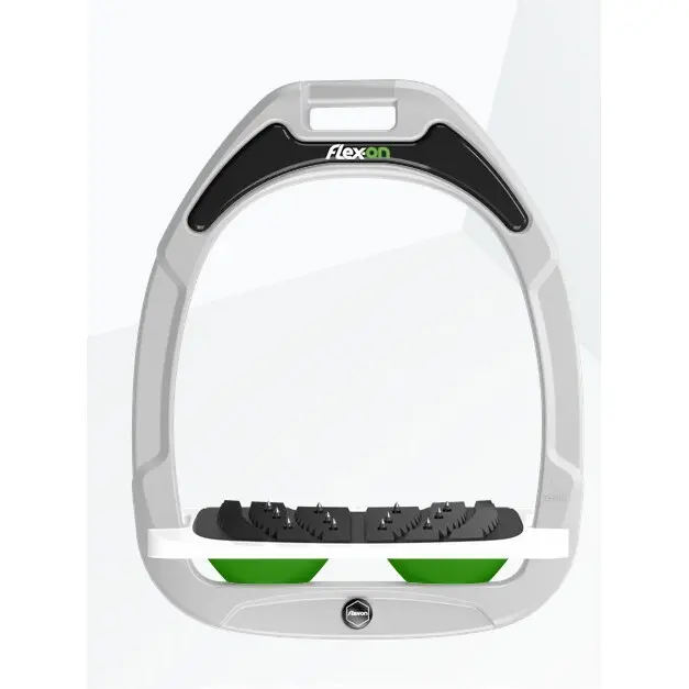Schrägsteigbügel Ultra Grip Weiß/Weiß/Grün Flex-On Green Composite