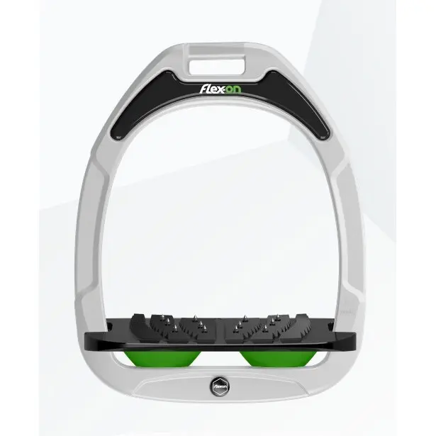 Schrägsteigbügel Ultra Grip Weiß/Schwarz/Grün Flex-On Green Composite