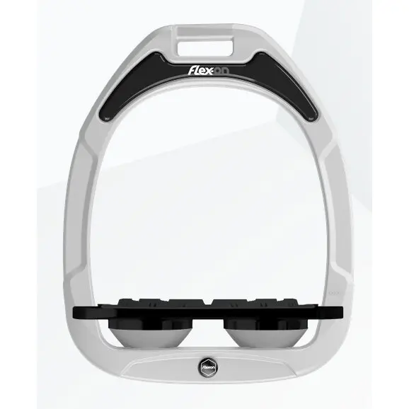 Étriers Plat Grip Blanc/Noir/Gris Flex-On Green Composite