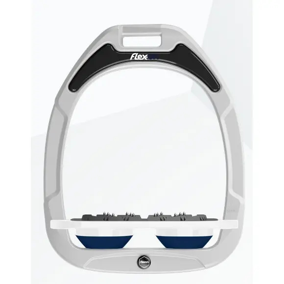 Ultra Grip Flachsteigbügel Weiß/Weiß/Marine Flex-On Green Composite