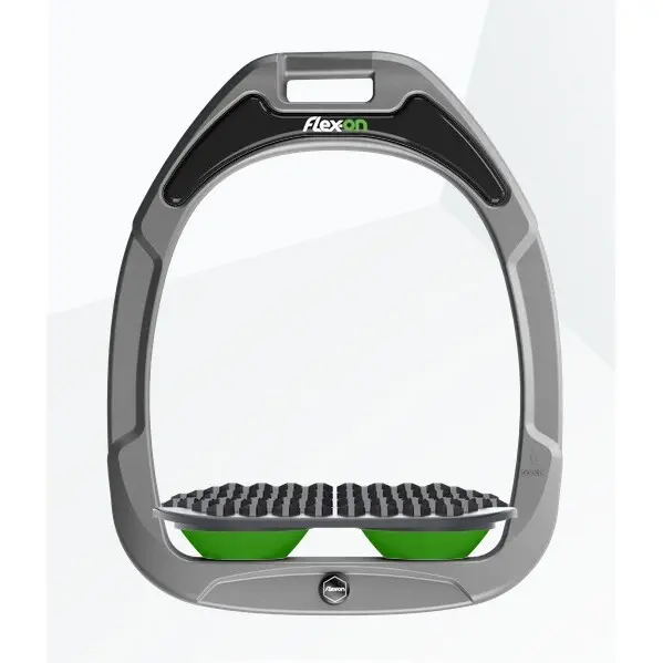 Étriers Endurance Aluminium/Gris/Vert Flex-On Green Composite