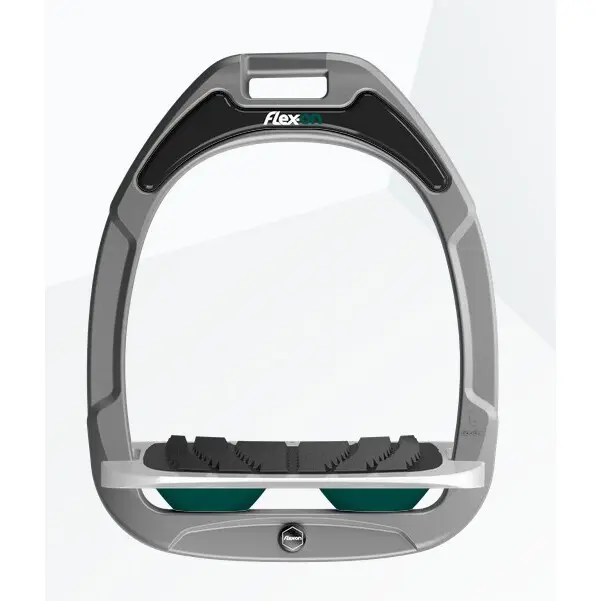 Étriers Incliné Grip Aluminium/Gris/Vert Flex-On Green Composite