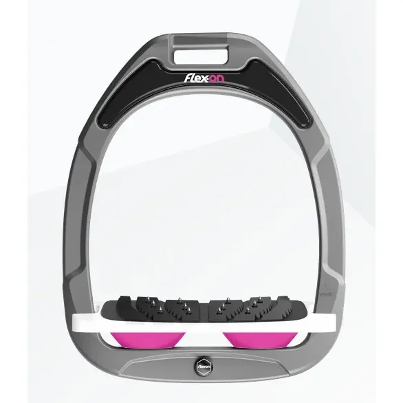 Étriers Incliné Ultra Grip Aluminium/Blanc/Rose Flex-On Green Composite