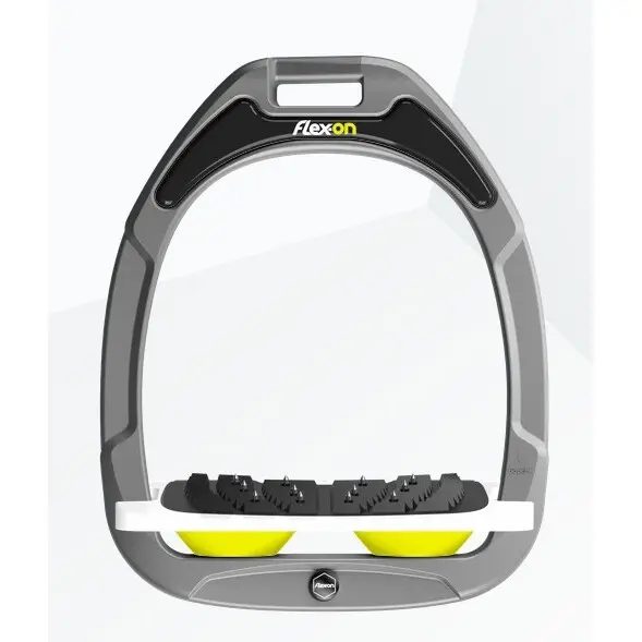 Étriers Incliné Ultra Grip Aluminium/Blanc/Jaune Flex-On Green Composite