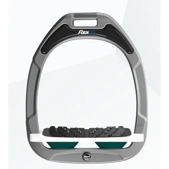 Étriers Incliné Ultra Grip Aluminium/Blanc/Vert Flex-On Green Composite