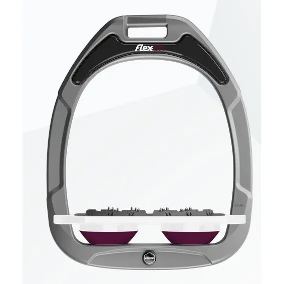 Comparer les prix de Étriers Plat Ultra Grip Aluminium/Blanc/Prune Flex-On Green Composite