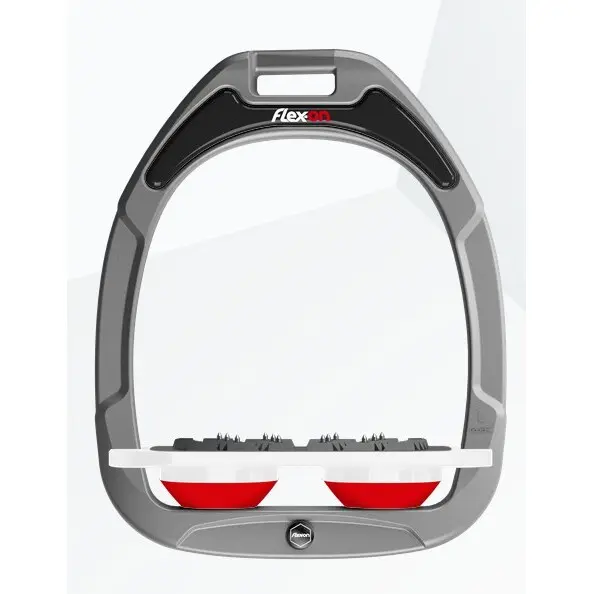 Étriers Plat Ultra Grip Aluminium/Blanc/Rouge Flex-On Green Composite