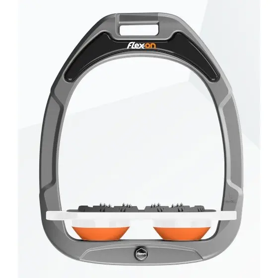 Étriers Plat Ultra Grip Aluminium/Blanc/Orange Flex-On Green Composite
