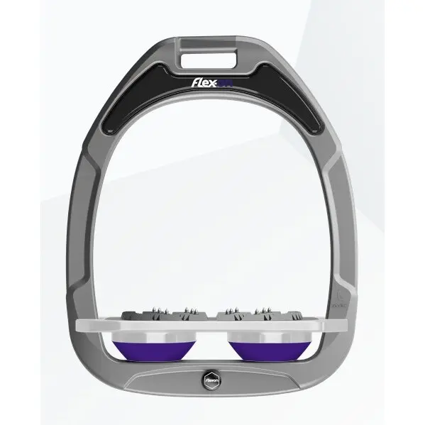 Étriers Plat Ultra Grip Aluminium/Gris/Violet Flex-On Green Composite