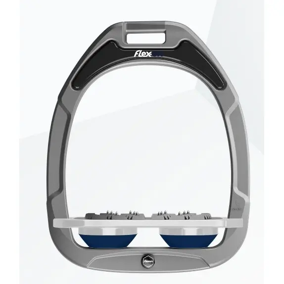 Étriers Plat Ultra Grip Aluminium/Gris/Marine Flex-On Green Composite