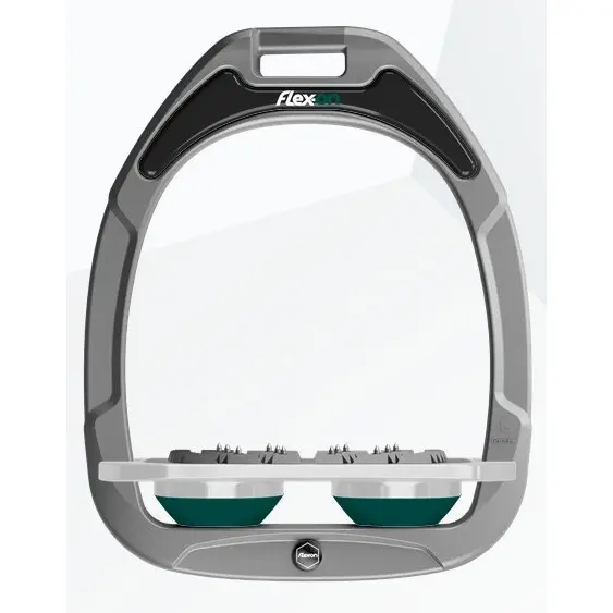 Étriers Plat Ultra Grip Aluminium/Gris/Vert Flex-On Green Composite