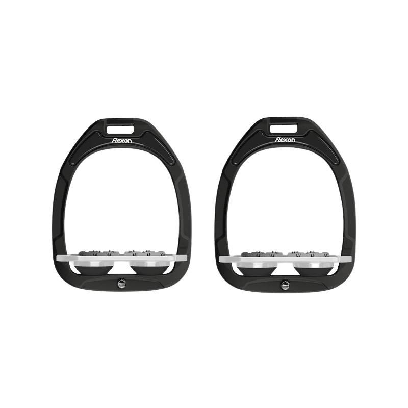 Comparer les prix de Étriers Plat Ultra Grip Aluminium/Noir/Gris Flex On Green Composite