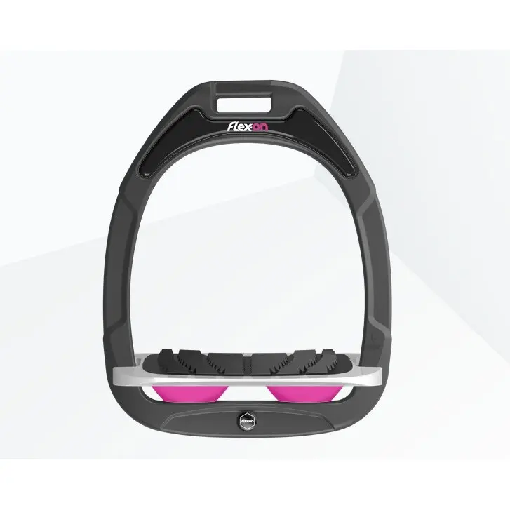 Steigbügel Neigung Grip Anthrazit/Grau/Rosa Flex-On Green Composite
