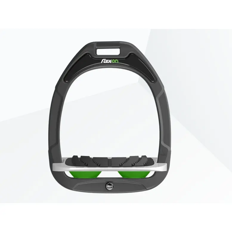 Schrägsteigbügel Grip Anthrazit/Grau/Grün Flex-On Green Composite
