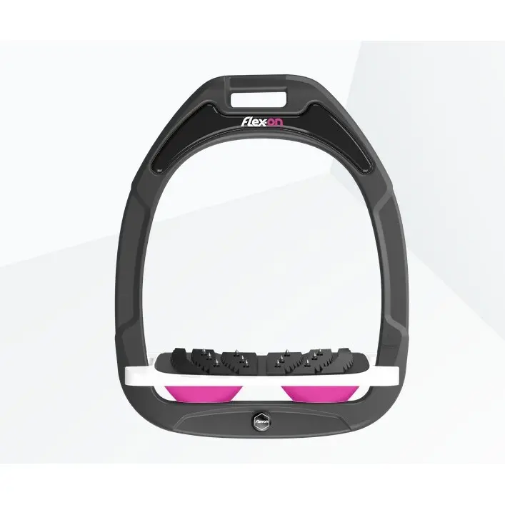 Étriers Incliné Ultra Grip Anthracite/Blanc/Rose Flex-On Green Composite