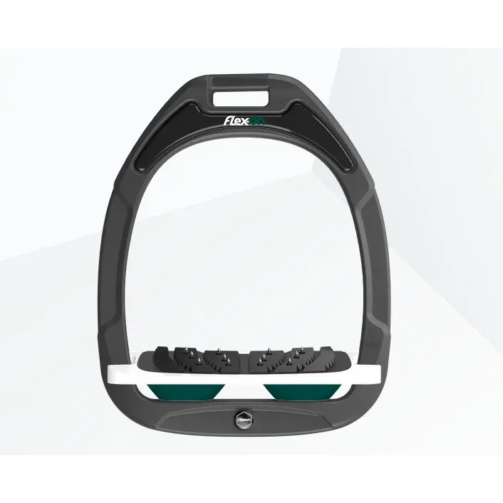 Étriers Incliné Ultra Grip Anthracite/Blanc/Vert Flex-On Green Composite