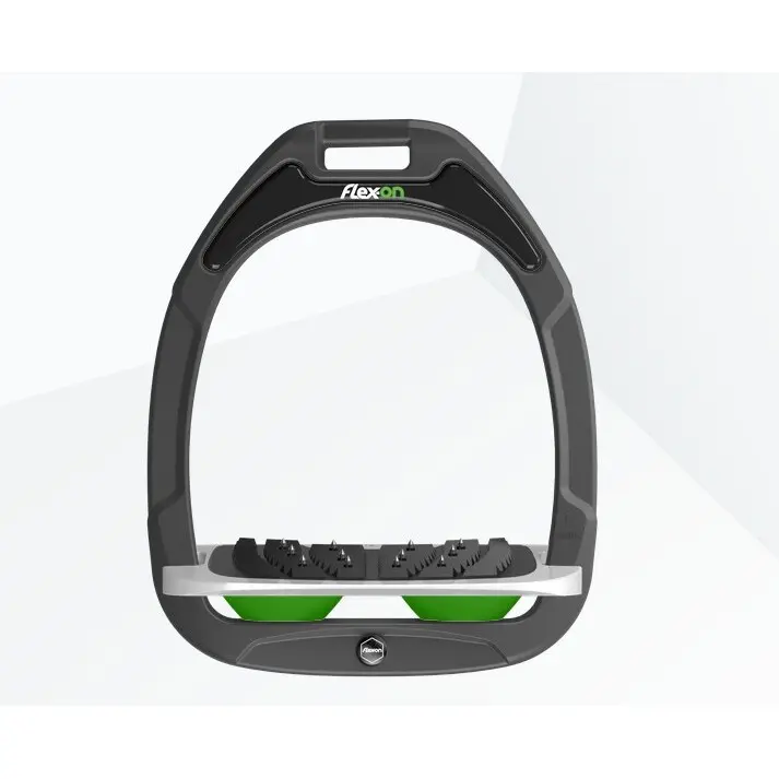 Ultra Grip Steigbügel Anthrazit/Grau/Grün Flex-On Green Composite