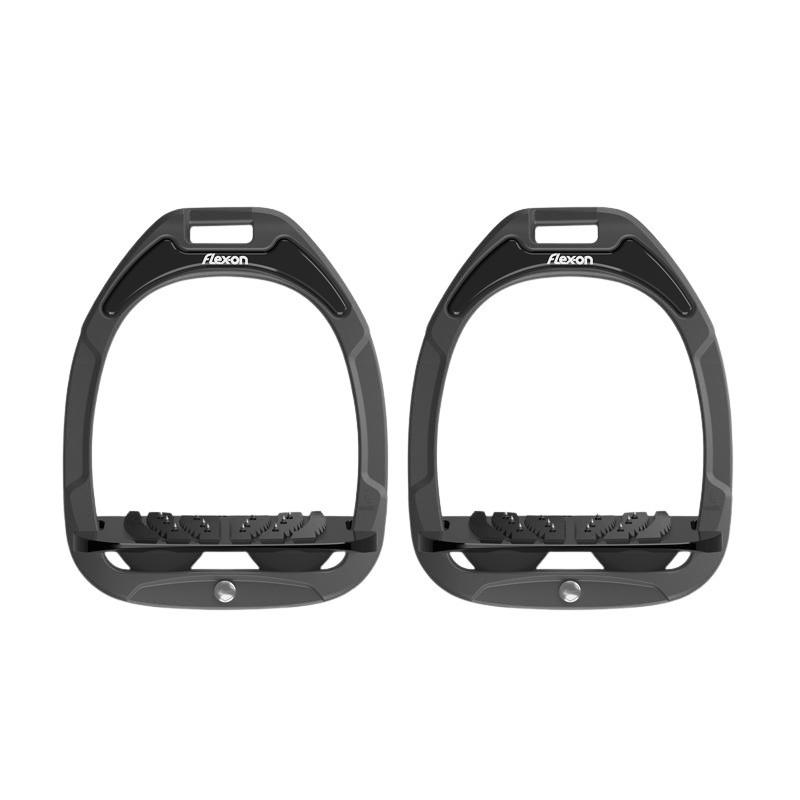 Comparer les prix de Étriers équitation Green Composite incliné ultra grip Flex On