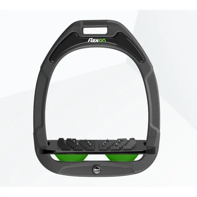 Schrägsteigbügel Ultra Grip Anthrazit/Schwarz/Grün Flex-On Green Composite