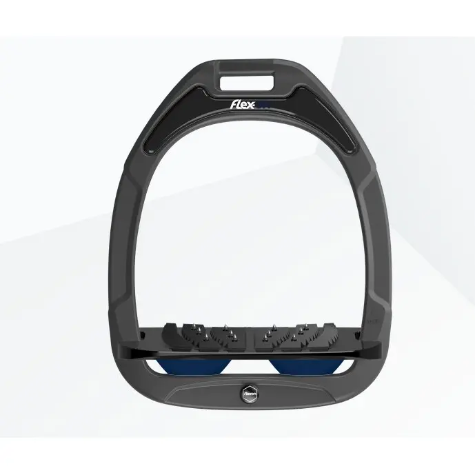 Schrägsteigbügel Ultra Grip Anthrazit/Schwarz/Marine Flex-On Green Composite