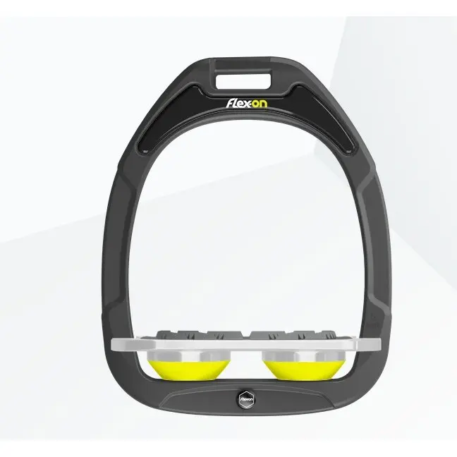 Meilleurs prix pour Étriers Plat Grip Anthracite/Gris/Jaune Flex-On Green Composite