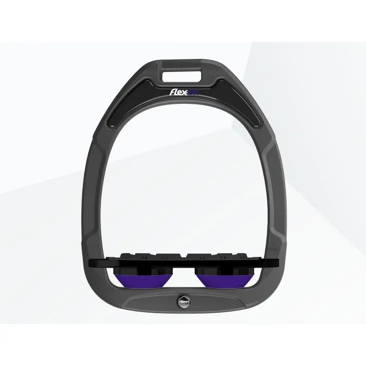 Sättelplatten Anthrazit/Schwarz/Violet Flex-On Green Composite