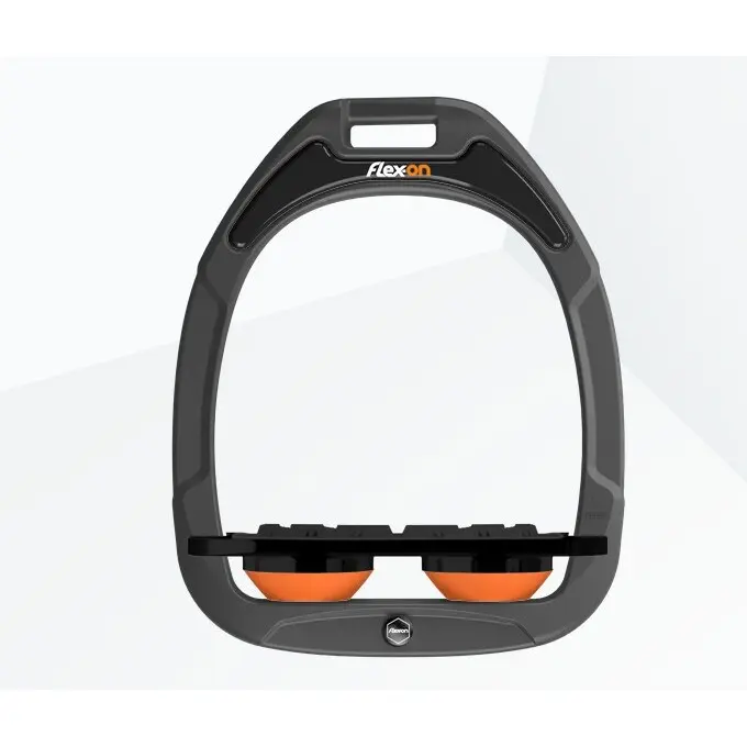 Flachstegen Grip Anthrazit/Schwarz/Orange Flex-On Green Composite
