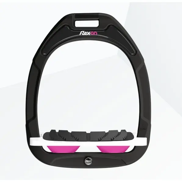 Étriers Incliné Grip Noir/Blanc/Rose Flex-On Green Composite