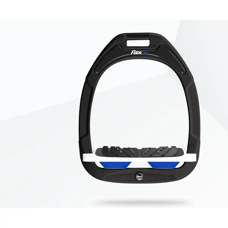 Ultra Grip Steigbügel Schwarz/Weiß/Blau Flex-On Green Composite