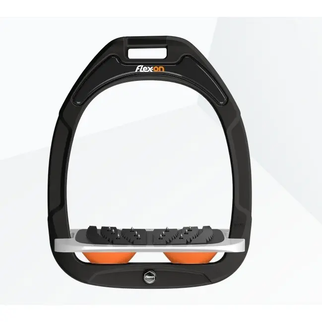 Ultra Grip Steigbügel schräg Schwarz/Grau/Orange Flex-On Green Composite
