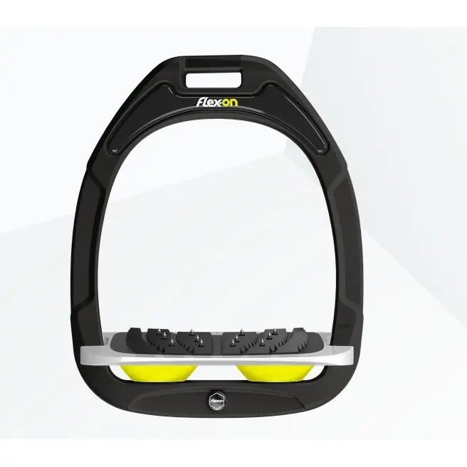 Schrägsteigbügel Ultra Grip Schwarz/Grau/Yellow Flex-On Green Composite