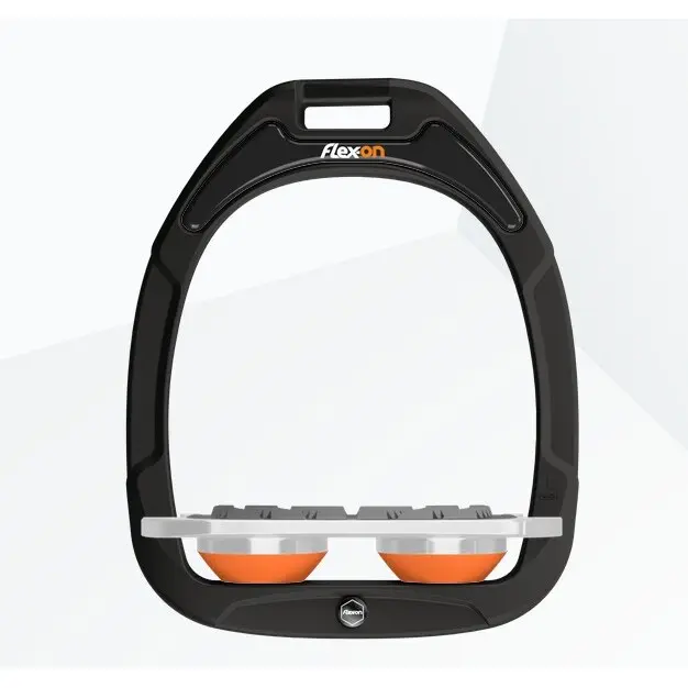 Étriers Plat Grip Noir/Gris/Orange Flex-On Green Composite