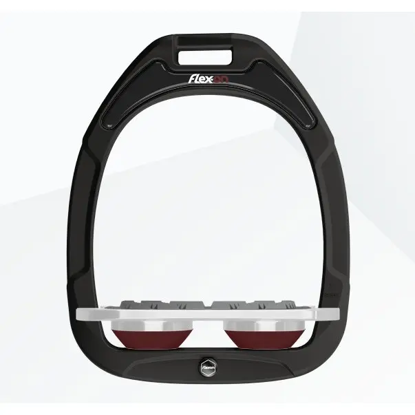 Étriers Plat Grip Noir/Gris/Bordeaux Flex-On Green Composite