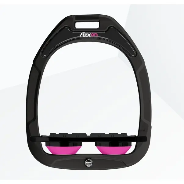 Meilleurs prix pour Étriers Plat Grip Noir/Noir/Rose Flex-On Green Composite
