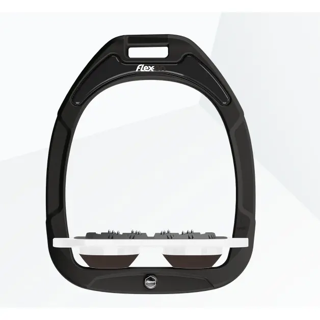 Sättelplatten Ultra Grip Schwarz/Weiß/Braun Flex-On Green Composite
