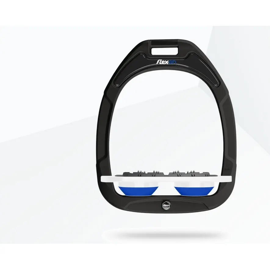 Étriers Plat Ultra Grip Noir/Blanc/Bleu Flex-On Green Composite