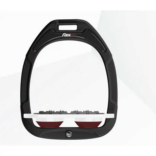 Sattelbügel Plat Ultra Grip Schwarz/Weiß/Bordeaux Flex-On Green Composite