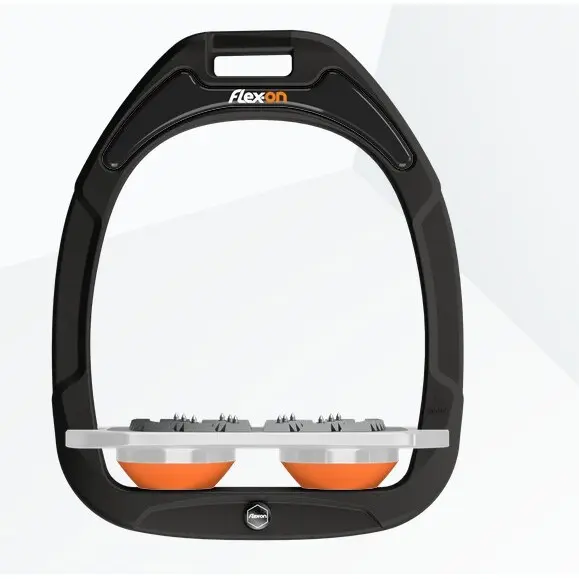 Plattensteigbügel Ultra Grip Schwarz/Grau/Orange Flex-On Green Composite