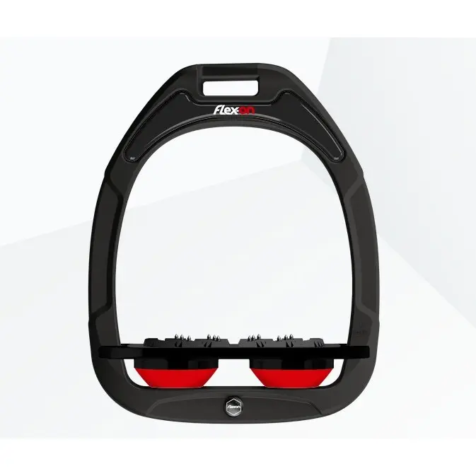 Comparer les prix de Étriers Plat Ultra Grip Noir/Noir/Rouge Flex-On Green Composite