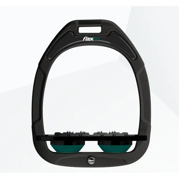 Étriers Plat Ultra Grip Noir/Noir/Vert Flex-On Green Composite
