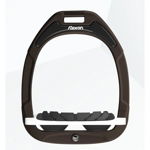 Schrägsteigbügel Grip Braun/Weiß/Schwarz Flex-On Green Composite