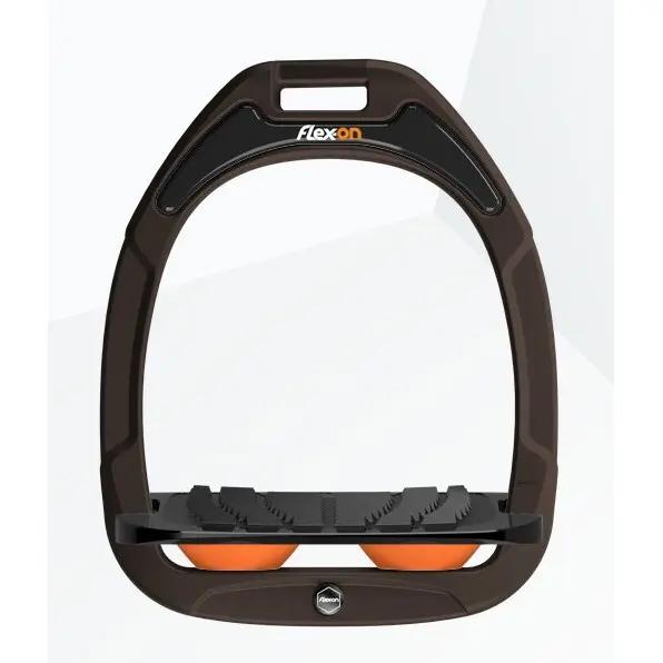 Schrägsteigbügel Grip Braun/Schwarz/Orange Flex-On Green Composite