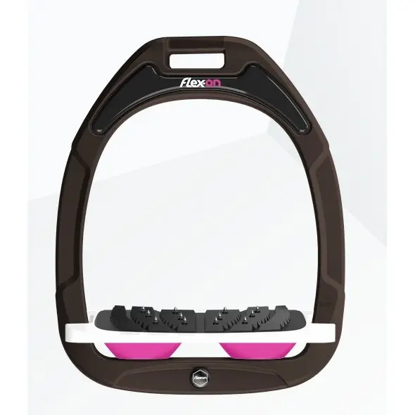Étriers Incliné Ultra Grip Marron/Blanc/Rose Flex-On Green Composite
