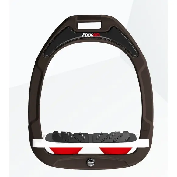 Étriers Incliné Ultra Grip Marron/Blanc/Rouge Flex-On Green Composite