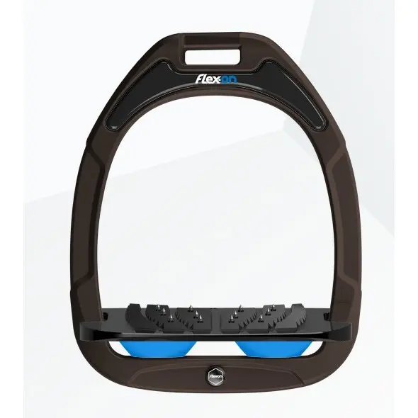 Schrägsteigbügel Ultra Grip Braun/Schwarz/Blau Flex-On Green Composite